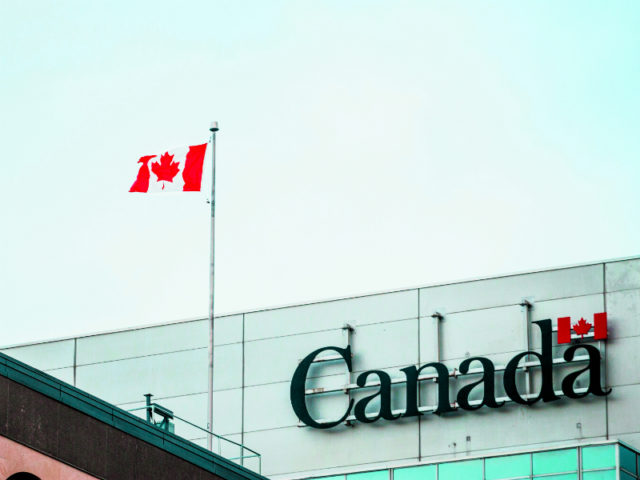 Canadian Building Flag