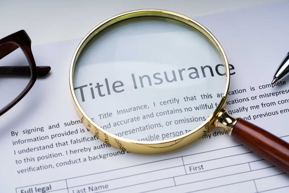 Insurance document for property title